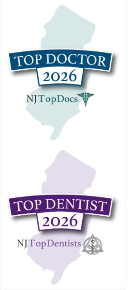 NJ Top Doctor 2026 and NJ Top Dentist 2026 recognition badges