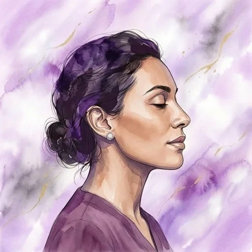 Watercolor illustration representing botox